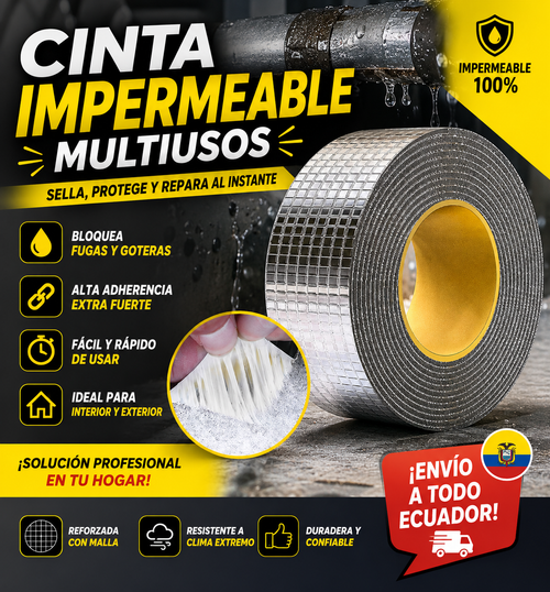 Cinta Impermeable Butilo Selladora 5cm